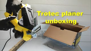 Trotec planer unboxing unboxingvideo unboxing planer [upl. by Atiuqel199]