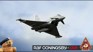 LIVE RAF CONINGSBY EUROFIGHTER TYPHOON FGR4 ACTION • QRA STATION 131123 [upl. by Nnanerak]