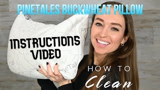 How to clean a PineTales Buckwheat Pillow [upl. by Levenson]