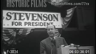 ADLAI STEVENSON SPEECH IN CONNECTICUT  1952 [upl. by Astra]