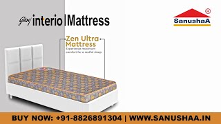 Best Bed Mattress in India  Godrej interio Bed Gadda SANUSHAA viralvideo [upl. by Eirallam]