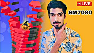 Stack Ball 😱 LIVE🔴 daily gaming ShahrukhSM7080🍁200K LIVE 🎮📲 2024 [upl. by Turrell529]