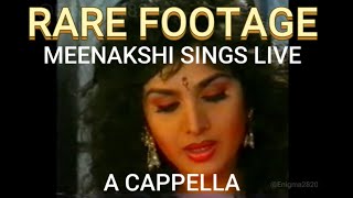 Meenakshi Seshadri Sings Live  RARE FOOTAGE  A Cappella  Bollywood [upl. by Karr64]