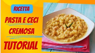 come fare la pasta e ceci cremosa Creamy pasta with chickpeas tutorial easyrecipe 2023 [upl. by Blood]