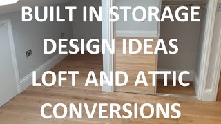 BUILT IN STORAGE DESIGN IDEAS  Ensure you Maximise Storage Space in Your Loft or Attic Conversion [upl. by Malik222]