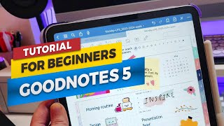 GoodNotes Tutorial for Beginners How to use digital planner in GoodNotes [upl. by Gershom]