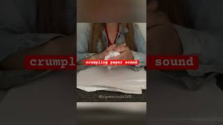 crumpling paper ASMR asmrpaper asmr papersounds [upl. by Novj]