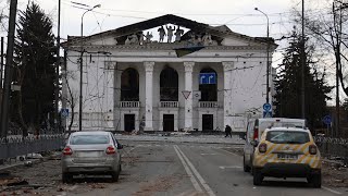 AP Closer to 600 dead in Mariupol theater attack [upl. by Neirod]