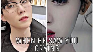 When he saw you crying  YOONGI ONESHOT [upl. by Taub]