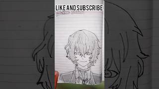 I make Dazai Osamu in my death note drawing anime drawing dazaiosamu bungostraydogs short [upl. by Jessabell]