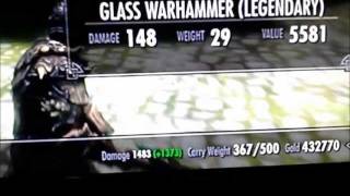 Skyrim  Creating the Strongest TwoHanded Damage 1483 legit [upl. by Sew]