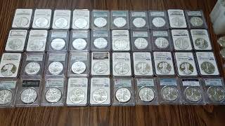 Do You Stack Graded Silver Eagles I Did silvereagle pcgs ngc subscribe coincollecting like [upl. by Bywaters]