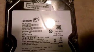 Seagate Barracuda 720012 1TB SpinupSpindown [upl. by Amolap265]