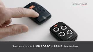 Video istruzioni programmazione Telecomando Prime Top su BFT Mitto [upl. by Nylaehs]