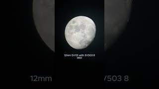 SVBONY Telescope Eyepiece 6mm VS 12mm with SV503 80ED telescope space svbony astronomy [upl. by Bridges431]