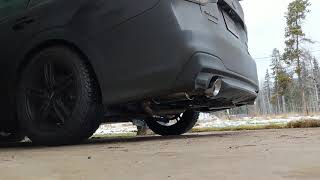 2020 Subaru Legacy GT XT Lachute Performance axle back exhaust cold start [upl. by Uzzia]