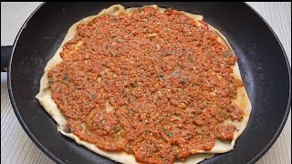 EVDE TAVADA KOLAY LAHMACUN NASIL YAPILIR  En kolay ve lezzetli lahmacun tarifi 💯 Hamurişi Tarifler [upl. by Kendricks]