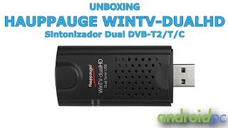 Unboxing Hauppauge WinTVdualHD con doble sintonizador DVBT2 [upl. by Ellehcit]