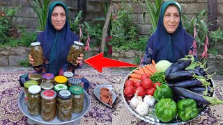 Torshi Liteh Cooking – Iranian mixed vegetable pickle – ترشی لیته [upl. by Belden]