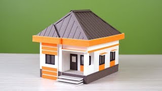 wow how to make a beautiful house from foam board  with dimensions [upl. by Innavoeg]