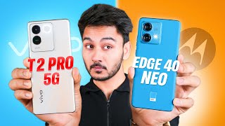 Best Smartphone Under 25000 Moto Edge 40 Neo vs Vivo T2 Pro 5G ⚡️ Amazon amp Flipkart Offer 2023 [upl. by Gio]