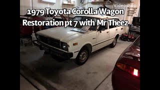 1979 Toyota Corolla Wagon Restoration pt 7 with Mr Theez [upl. by Atelokin]