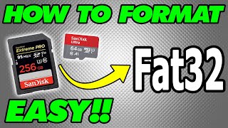 EASY  How to Format Large SD Cards to Fat32 [upl. by Aneloaup533]