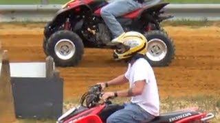 Honda TRX 450R vs Honda 700xx [upl. by Naes]