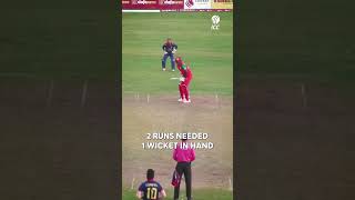 A nailbiting finish to Oman and Nepal’s CWCL2 clash 🤯 Cricket CricketShorts YTShorts [upl. by Azaria]