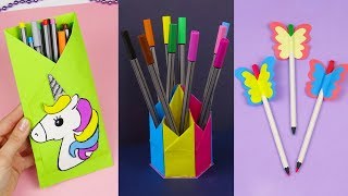 7 DIY School Supplies  Easy DIY Paper crafts ideas [upl. by Jaddo]