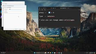 Windows User Name change  netplwiz  windows 781011  Admin privillages change  User name [upl. by Nnahaid]