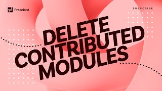 Prescient How to Delete Contributed Modules  NodeRED [upl. by Checani]