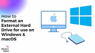 How To Format an External Hard Drive for use on Windows and macOS  Western Digital Support [upl. by Zetnod890]