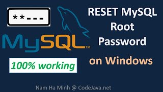 How to Reset MySQL Root Password on Windows 100 working [upl. by Arutek]