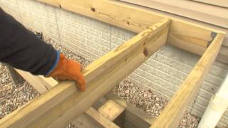 LOWES 503 HOW TO BUILD A DECK PART 4 [upl. by Esened218]