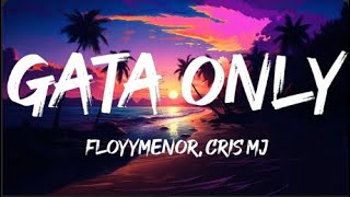 FloyyMenor  GATA ONLY ft Cris MJ LetraLyrics [upl. by Ruffin]