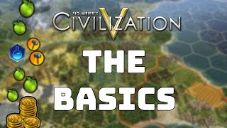 Civilization 5 Tutorial  The Basics Guide Tips 4 New Players  Food Production Gold and Science [upl. by Pru499]