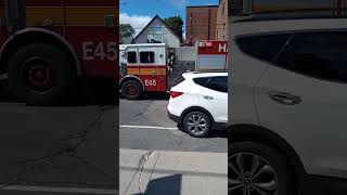 E45  Engine 45 responding on Dundurn St S [upl. by Annej]