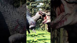 BULL TRex Kills Spinosaurus in JWE2 jurassicworldevolution2 dino jurassicworld dinosaur jwe2 [upl. by Dudden]