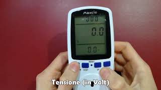 Misuratore Consumo Elettrico Maxcio Misuratore Corrente con Schermo LCD [upl. by Krid]