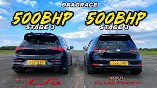 GOLF GTI EVOLUTION MK8 500HP CS45 Vs MK7 500HP EDITION 40 [upl. by Arrat]