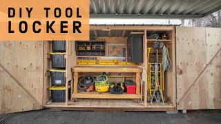 DIY Outdoor Woodshop Build Start to finish for Under 1000 [upl. by Tnaryb]