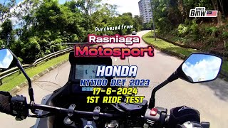 Honda NT1100 DCT 2023 delivered by Rasniaga Motosport 1st Test on DUKE Highway 1762024 by UnkelBMW [upl. by Longo795]