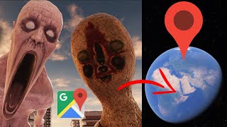 Giant SCP096 VS Giant SCP173 on Google Earth [upl. by Diena861]