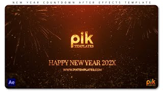 New Year Countdown  After Effects Templates  Free Download  Pik Templates [upl. by Liuqnoj]