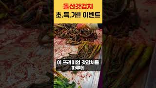 돌산갓김치 초특가 이벤트 오픈 김치 갓김치 김장하기 돌산갓 koreanfood [upl. by Fleda945]