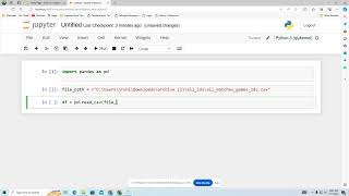 Jupyter Notebook df [upl. by Ruy]