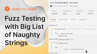 Fuzz Testing with Big List of Naughty Strings [upl. by Nnaes687]