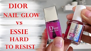 DIOR NAIL GLOW vs ESSIE GLOWampSHINE  Application  Final Thoughts  Perfect Nails at Home [upl. by Avan]