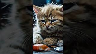 Little homeless cat shorts ytshorts Fairytales326 [upl. by Bierman85]